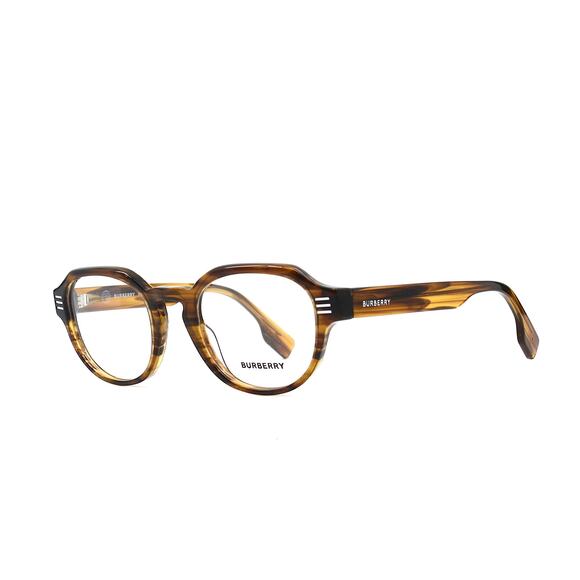 NEW BURBERRY BE2386 4096 BROWN STRIPED AUTHENTIC UNISEX EYEGLASSES FRAME - Picture 3 of 14